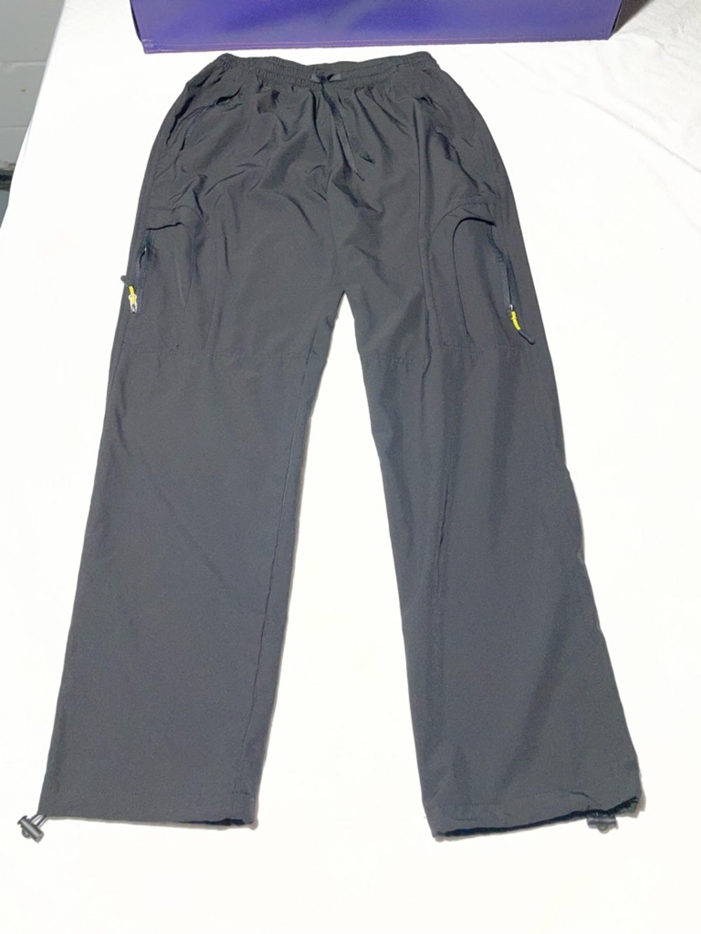 Women's Black Cargo Pants with Zip Pockets